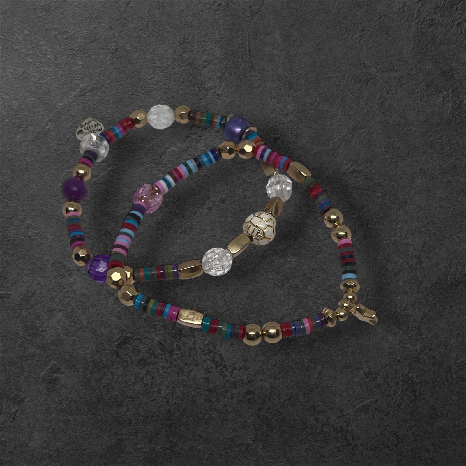 Soccer Star Unique Dainty Sporty Bracelet Set
